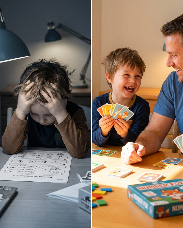 Before and after — worksheets vs the Focus Foxes bundle